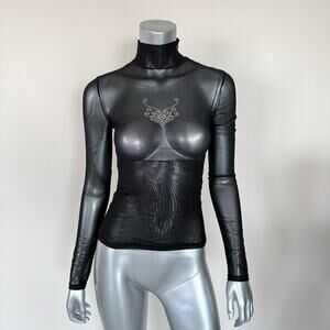 Sassofono sheer top size S